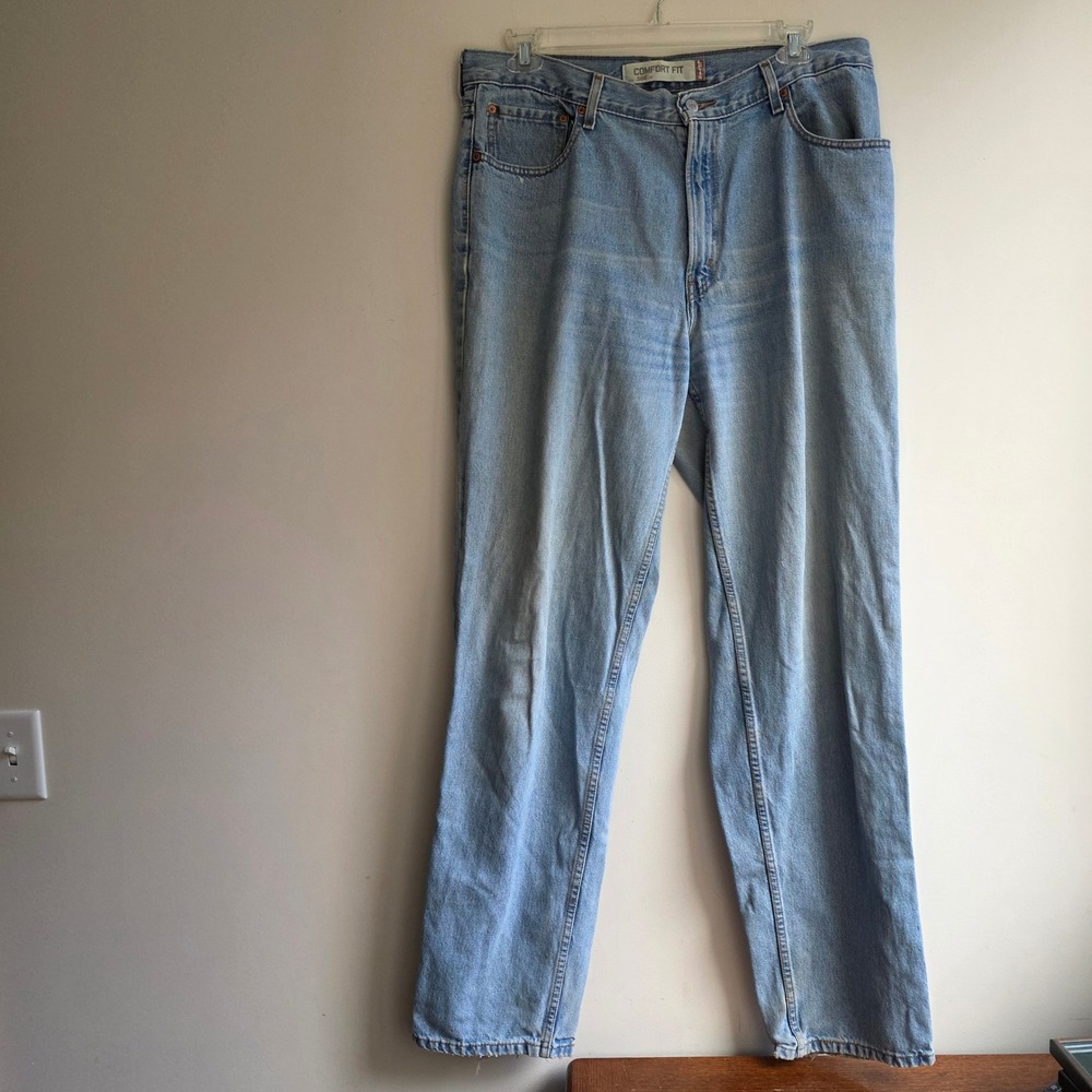 Levis 560 Comfort Fit Jeans Light Wash Vintage Y2K Denim 36x36 Tapered High Rise